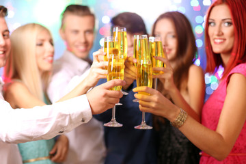 Young people dancing at party