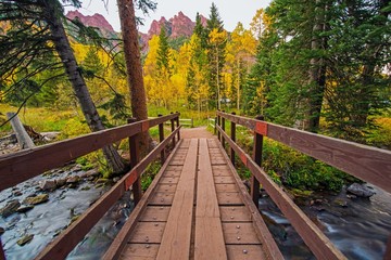 Wooden Trail Bridge