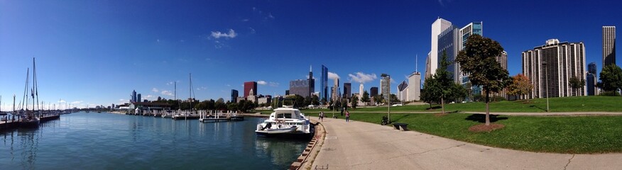 Chicago lago Michigan barche