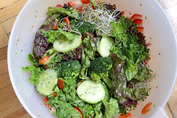 Fresh green salad