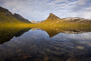 Norwegia , Jotunheimen, góry, park narodowy - obrazy, fototapety, plakaty