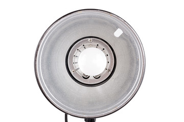 Studio light stand isolated on the white