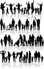 Family silhouettes