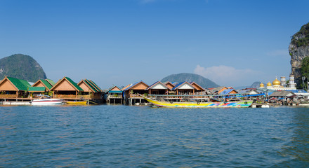 Muslim floating village, Panyee island, Phanga, Thailand
