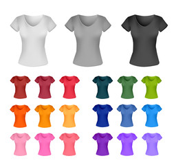 T-shirt template for women