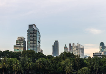 Modern building in nature