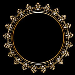 Royal golden frame