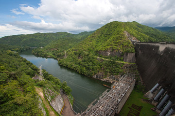 Fototapeta na wymiar Dam in Thailand.
