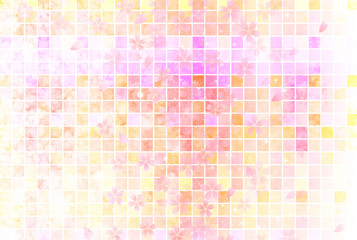 桜　和紙　年賀状