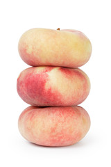 three flat fig pears