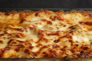 cooking italian homemade lasagna