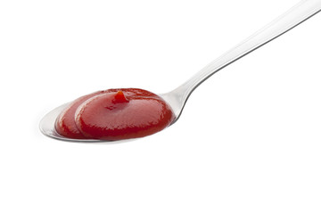 ketchup isolated on white