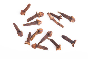 Cloves isolated on white background