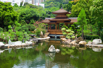 Fototapeta na wymiar Hong Kong public garden