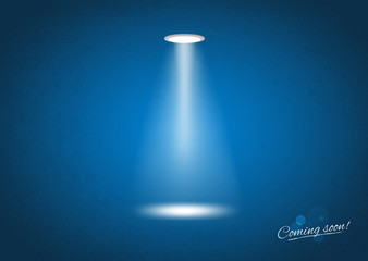 Coming soon Spotlight sign - Illustration