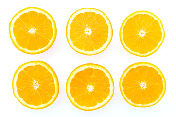 Orange isolated on white