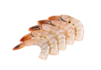 Close up of fresh shrimps.