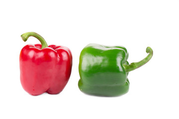 Two ripe bell peppers.