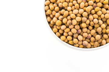 Soybean isolated on white background