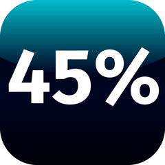 45 percent icon