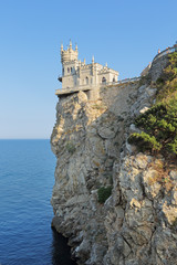 Fototapeta na wymiar Swallow's Nest, Yalta, republic Crimea