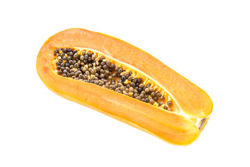 Papaya isolated on white