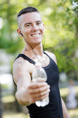 Fitness refreshment with water