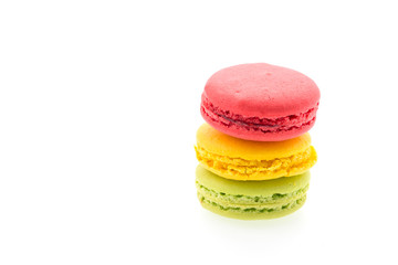 Macaron isolated on white