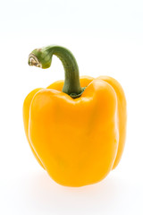 Yellow pepper isolated on white