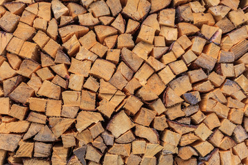 grunge wall made by wood logs