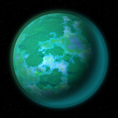 Abstract planet generated texture background