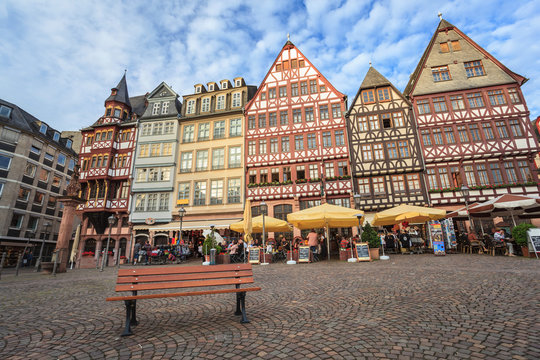 Roemer the old town of Frankfurt, Germany