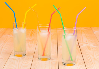 Lemonade Smoothie on table.