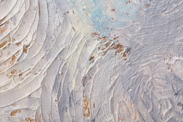 Abstract painting of brush strokes.