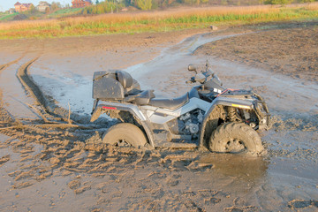 ATV drowned in the mud
