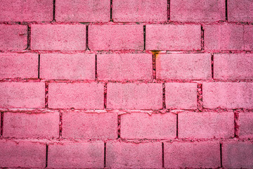 Obraz premium Pink brick wall