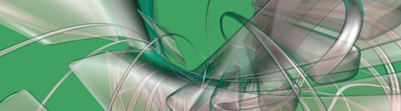 Fototapeta green abstract panorama