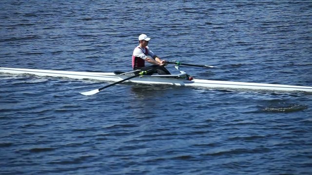 rowing slow motion