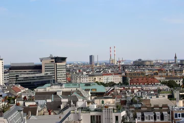 Deurstickers Aerial View Vienna © KerstinKuehne
