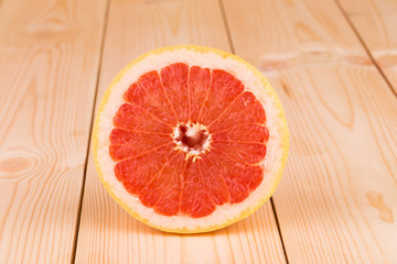 Fototapeta na wymiar Grapefruit fruit on table.