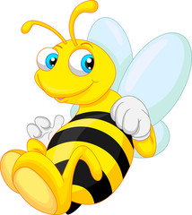 funny bee cartoon