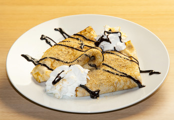 Pancakes on a plate
