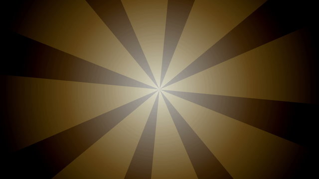 Dark brown radial rays move around the center