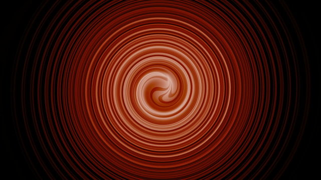Spiral lines move in a red circle around the center