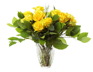 Vase with roses