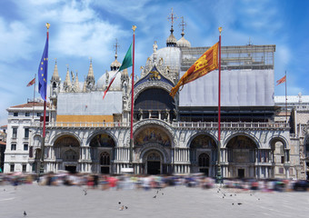 Obraz premium Basilica of St Mark in San Marco square. Venice