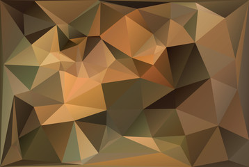 Green and Brown Polygon Triangle Background