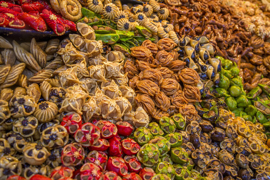 Sweets On The Moroccan Market