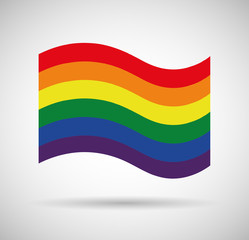 Gay pride flag