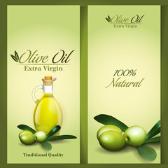 olive oil frame vector
